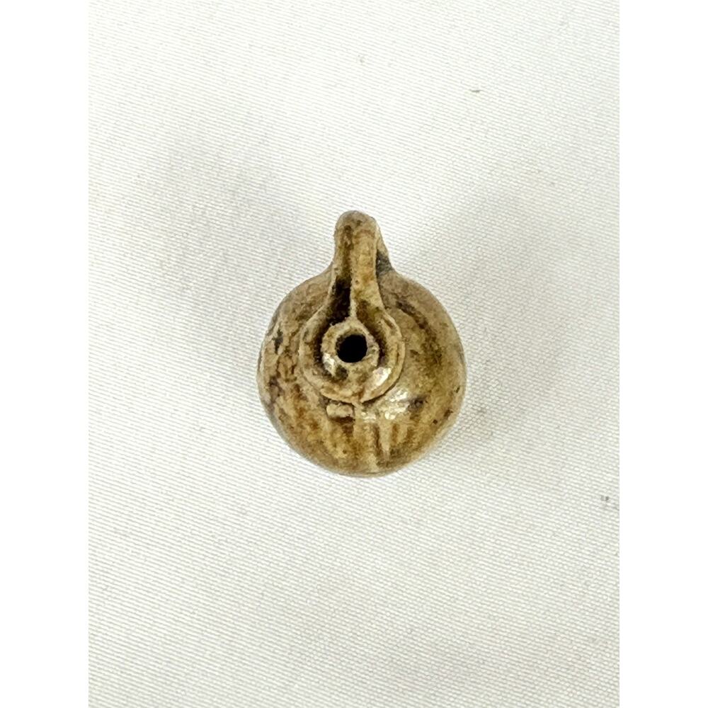 Antique Vtg Miniature 3/4” Stoneware Crock Jug Charm Alkaline Glaze - Picture 6 of 7
